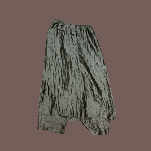 Barbara Lesser Draped Skort | Metallic Bronze | Size 8 | Vintage - Picture 1 of 4